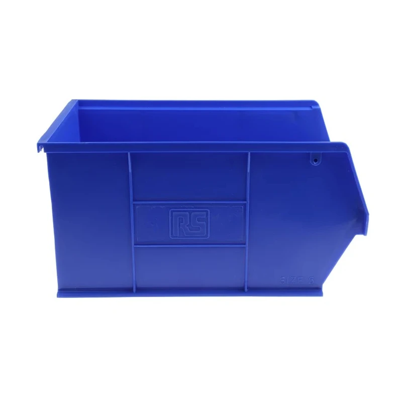 RS PRO Polypropylene Storage Bin, 350 mm x 205 mm x 181 mm, Blue 484-4157