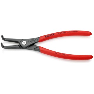 Knipex Precision 1-Piece External Circlip Plier, 210mm Overall Length, Angled Jaw 49 21 A31