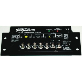 Morningstar 12 V dc Solar Charge Controller SS-10L-12, PWM Battery Charging, 10A Load Current, CE Certified SS-10L-12