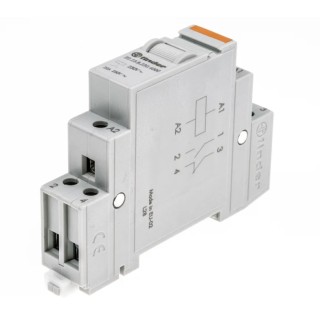 Finder DIN Rail Power Relay, 230V AC Coil Voltage, 20A Switching Current, Silver Alloy Contact Material 22.23.8.230.4000