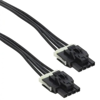 Molex Wire to Board Cable 4 Way Female Nano-Fit Connector, Nylon Jacket, 300 mm Length 250V AC 1451300403