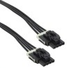 Molex Wire to Board Cable 4 Way Female Nano-Fit Connector, Nylon Jacket, 300 mm Length 250V AC 1451300403