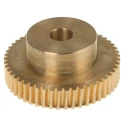 RS PRO Bronze 0.8 Module Worm Wheel Gear 50 Tooth 25 mm Hub Diameter 40.06 mm Pitch Diameter 18 mm Face Width 521-6884