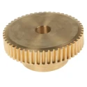 RS PRO Bronze 0.8 Module Worm Wheel Gear 50 Tooth 25 mm Hub Diameter 40.06 mm Pitch Diameter 18 mm Face Width 521-6884