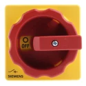 Siemens 3-Pole Panel Mount Isolator Switch, IP65, 25A, 10 kW, Red Handle, 3LD Series 