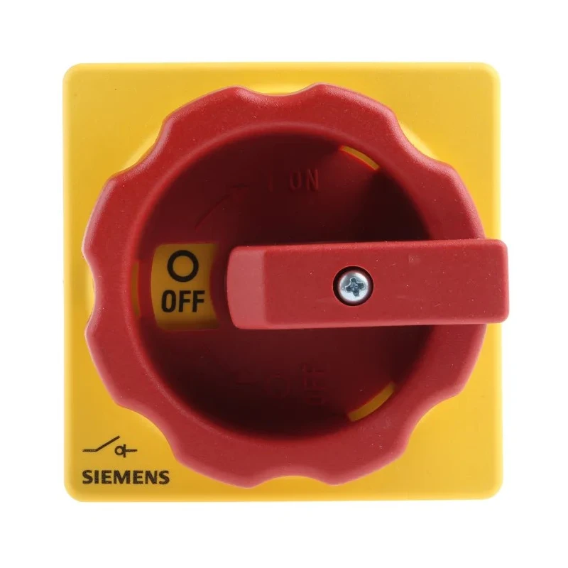 Siemens 3-Pole Panel Mount Isolator Switch, IP65, 25A, 10 kW, Red Handle, 3LD Series 