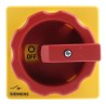 Siemens 3-Pole Panel Mount Isolator Switch, IP65, 25A, 10 kW, Red Handle, 3LD Series