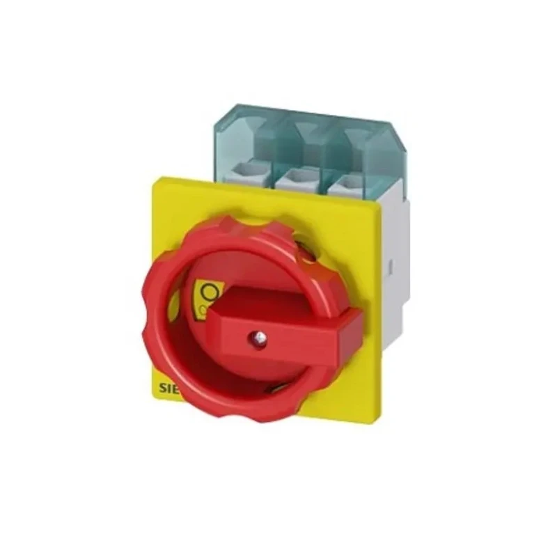 Siemens 3-Pole Panel Mount Isolator Switch, IP65, 25A, 10 kW, Red Handle, 3LD Series 