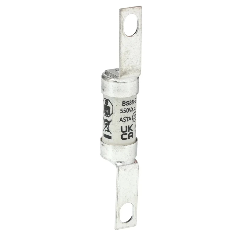 RS PRO 25A British Standard Fuse A2 550V AC High Rupture Capacity Offset Tag Orientation 521-2618