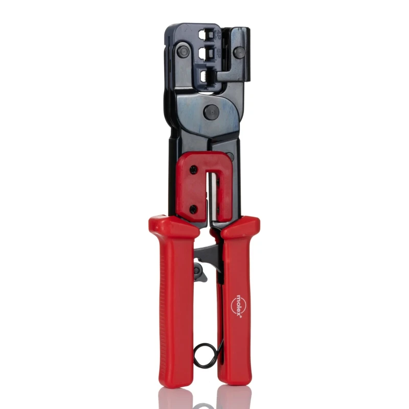Molex Hand Crimp Tool 207129 Series, Hand Operation, Ratchet Release, Soft-Grip Handles 640160044