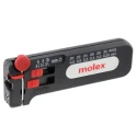 Molex 63817 Series Flat Round Insulated Wire Stripper 0.25 to 0.8 mm 638170800