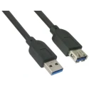 Molex IC Socket USB Cable Female USB Type A to Female USB 3.0 USB Type A Black 1 m 687890035