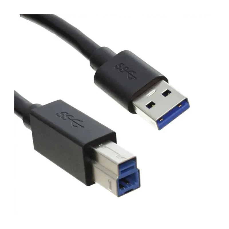Molex IC Socket USB Cable Male USB Type A to Male USB 3.0 USB B Black 1m 687890038