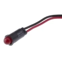 Dialight Red Diffused LED Panel Mount Indicator 559 Series 6.4 mm Mount Hole Size Lead Wire Termination 2.1V 559-5101-007F
