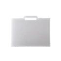 RS PRO Plastic Transit Case Transparent Polypropylene 376 x 269 x 73 mm 718g 506-6645