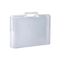 RS PRO Plastic Transit Case Transparent Polypropylene 376 x 269 x 73 mm 718g 506-6645