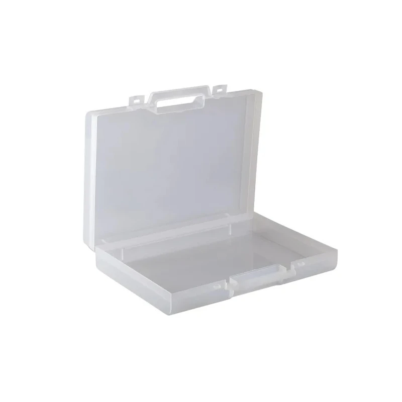 RS PRO Plastic Transit Case Transparent Polypropylene 376 x 269 x 73 mm 718g 506-6645