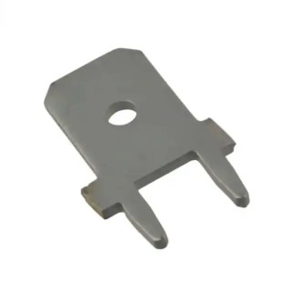 Molex Silver Uninsulated Male Spade Connector, Solder Termination, 6.35 x 0.81 mm Tab Size 197054303