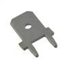 Molex Silver Uninsulated Male Spade Connector, Solder Termination, 6.35 x 0.81 mm Tab Size 197054303