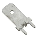 Molex Silver Uninsulated Male Spade Connector Solder Termination 6.35 x 0.81 mm Tab Size 197054003