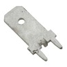 Molex Silver Uninsulated Male Spade Connector Solder Termination 6.35 x 0.81 mm Tab Size 197054003