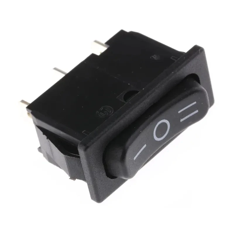 Marquardt SPDT Panel Mount Rocker Switch On-Off-On Configuration Polyamide Housing Black Actuator 6A 250V AC 1838.1509