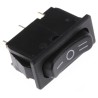 Marquardt SPDT Panel Mount Rocker Switch On-Off-On Configuration Polyamide Housing Black Actuator 6A 250V AC 1838.1509