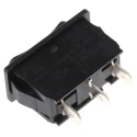 Marquardt SPDT Panel Mount Rocker Switch On-Off-On Configuration Polyamide Housing Black Actuator 6A 250V AC 1838.1509