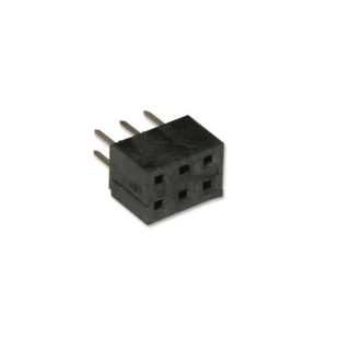 Molex 79107 Series Vertical Through Hole PCB Connector, 6-Contact, 2 Row, 2 mm Pitch Solder 791077052