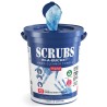 SCRUBS® Wet Hand Wipes Bucket of 72 Pre-Soaked Single Use Cleaning Wipes 042272