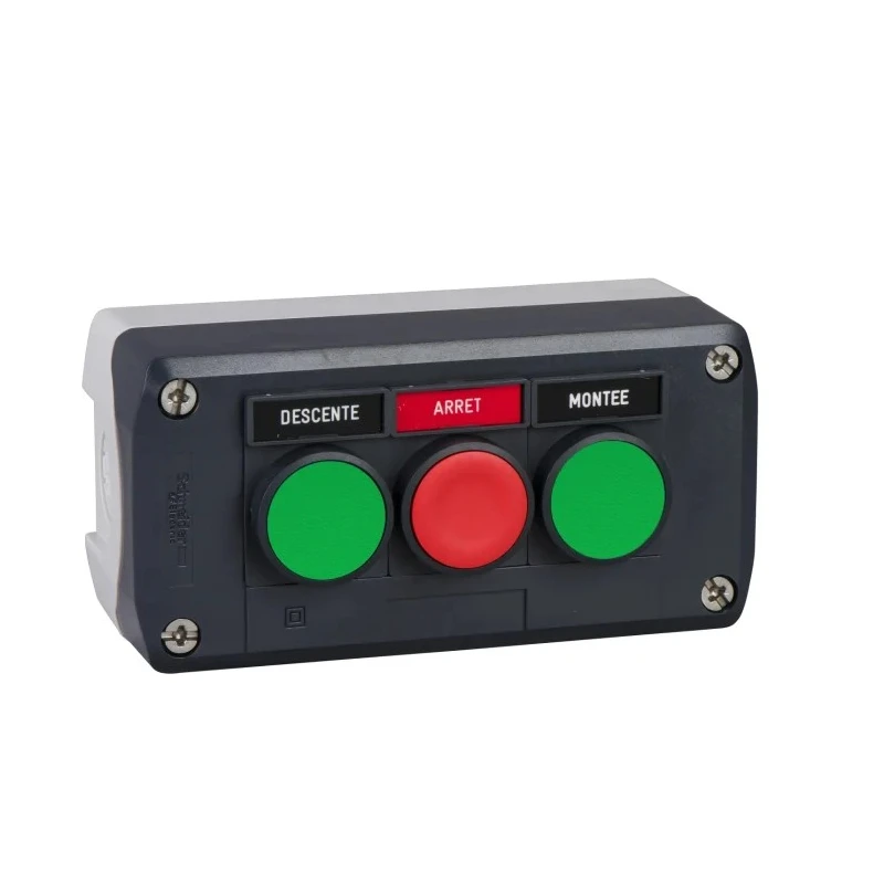 Schneider Electric Spring Return Enclosed Push Button Polycarbonate Green Red IP69K IP66 IP67 XALD321