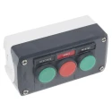 Schneider Electric Spring Return Enclosed Push Button Polycarbonate Green Red IP69K IP66 IP67 XALD321