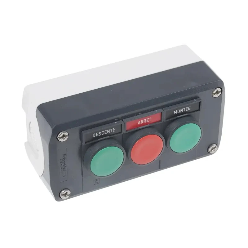 Schneider Electric Spring Return Enclosed Push Button Polycarbonate Green Red IP69K IP66 IP67 XALD321