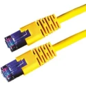 Roline Shielded Screened Cat6 Ethernet Cable 8 Core, Yellow Jacket, 10 m Length, PVC 