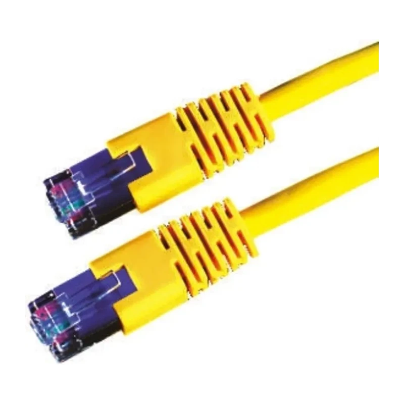 Roline Shielded Screened Cat6 Ethernet Cable 8 Core, Yellow Jacket, 10 m Length, PVC 