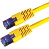 Roline Shielded Screened Cat6 Ethernet Cable 8 Core, Yellow Jacket, 10 m Length, PVC