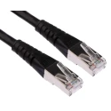 Roline Shielded Screened Cat6 Ethernet Cable 8 Core Black 15 m PVC Cat6