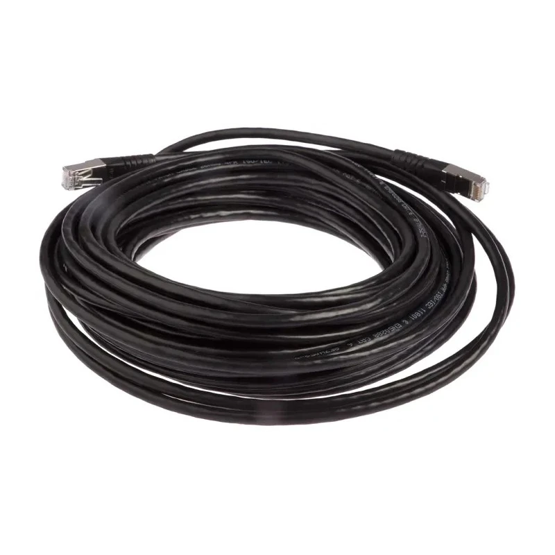 Roline Shielded Screened Cat6 Ethernet Cable 8 Core Black 15 m PVC Cat6