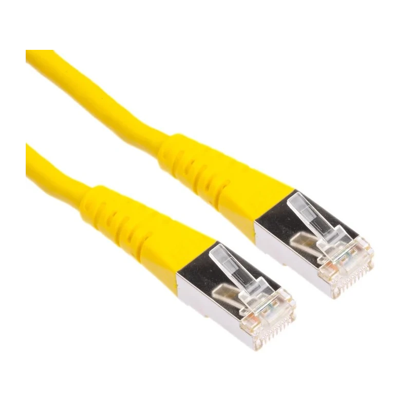 Roline Ethernet Cable 8 Core Shielded Screened, Yellow Jacket, 15 m Length, 26AWG Copper Conductor Cat6 
