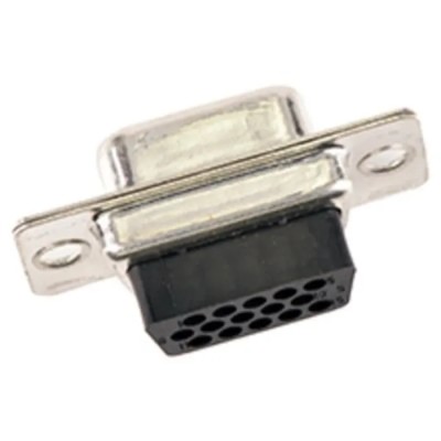 FCT from Molex 15 Way Straight 1.98 mm Pitch Panel Mount D-Sub Connector with Flange Female FL09-15S7 / 1731090036