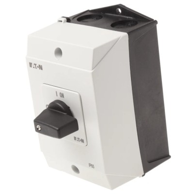 Eaton 2-Pole Surface Mount Non-Fused Isolator Switch IP65, 20A, 5.5 kW T0-1-102/I1H/K-CI-K1/2(RS629-2097)