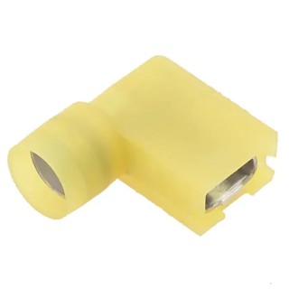 Molex Yellow Insulated Female Spade Connector Crimp Termination 6.35 x 0.81 mm Tab Size 12 AWG to 10 AWG 190060019