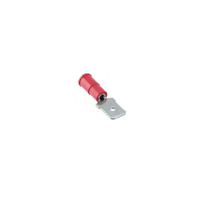 Molex Red Insulated Male Spade Connector Crimp 6.35 x 0.81 mm Tab Size 22 AWG to 18 AWG 190230005
