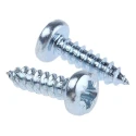 RS PRO Bright Zinc Steel Pan Head Self-Tapping Screw 13 mm Thread Size 6 A4 DIN 7981C 546-5660