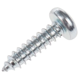 RS PRO Bright Zinc Steel Pan Head Self-Tapping Screw 19 mm Thread Size 10 Grade A4 546-5761