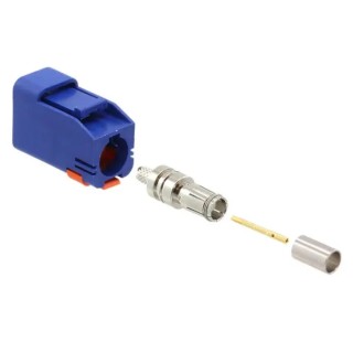 Molex 73403 Series SMB Coaxial Connector Cable Male 50 Ω Straight Body Crimp 734036262