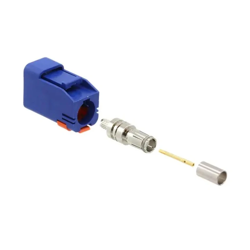 Molex 73403 Series SMB Coaxial Connector Cable Male 50 Ω Straight Body Crimp 734036262