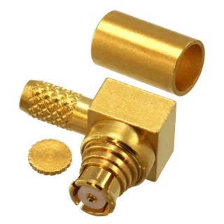 Molex 73415 Series Subminiature Right Angle PCB Female SMP Coaxial Connector 50 Ω 40 GHz 734155030