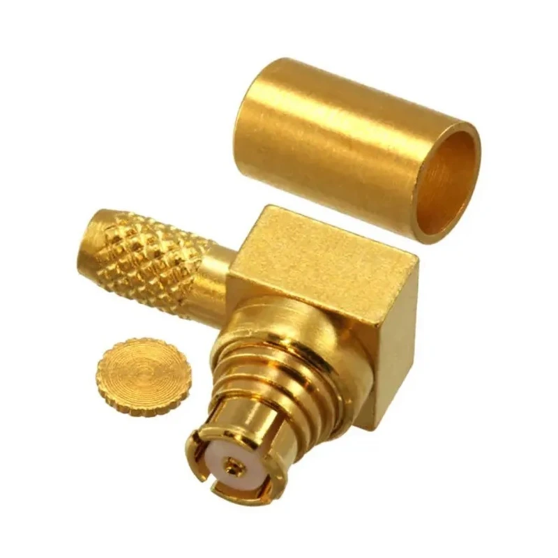 Molex 73415 Series Subminiature Right Angle PCB Female SMP Coaxial Connector 50 Ω 40 GHz 734155030