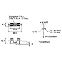 Bulgin 6.3A Base Mount Fuse Holder, 1P-Pole for 5 x 20 mm Fuse, 250V AC FX0360